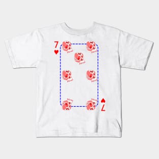 7 of hearts Kids T-Shirt